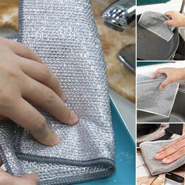 5-pack - Repfri disktrasa i metalltråd - 20 x 20 cm