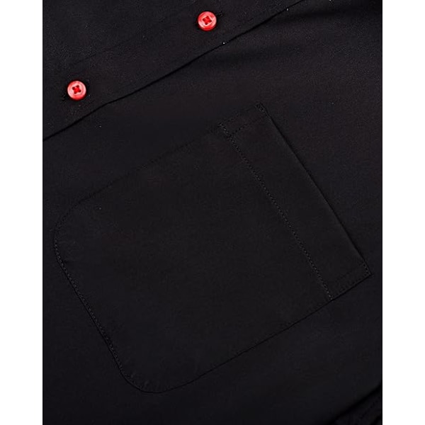 Kortermet skjorte for menn, strykefri stretch, normal passform, sommer, business, smart casual, button down-skjorter