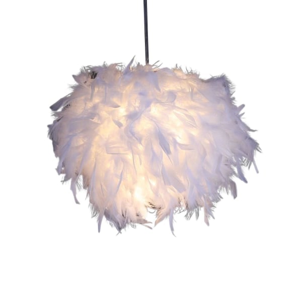 Modern romantisk fjäderlampskärm för sovrums taklampa Type 1