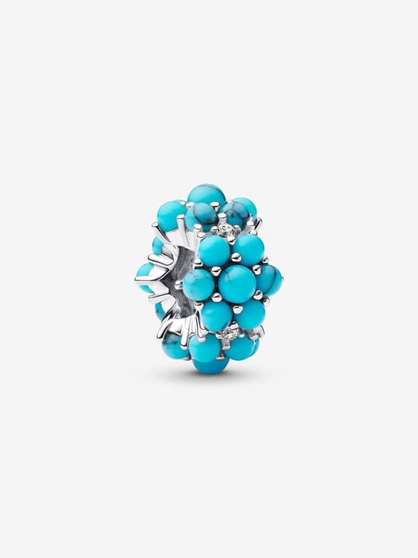 - Turkosfärgad havscharm - Sterling silver