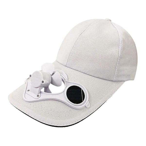 Ulkoilu Sporttilippis Kesä Aurinkosuoja Aurinkosuojahattu Tuulettimella Pyöräily Baseball-lippis White