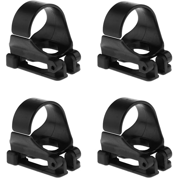 4-pakning plast universal snorkelholder, 25 mm, for dykking og snorkling