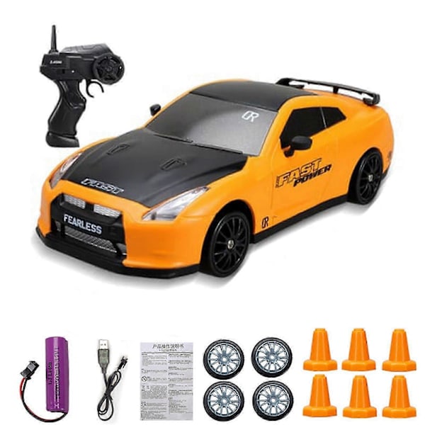 2024 Ny Rc Driftbil Fjernkontrollbil Sport Racing Høyhastighets Driftbiler Yellow