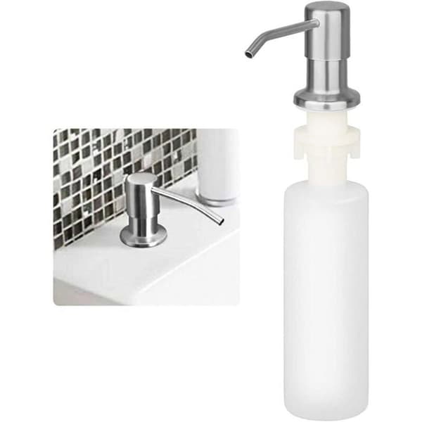 Indbygget flydende sæbedispenser med 350 ml flaske, skumsæbedispenser til vask, flydende dispenser