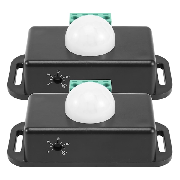 Rörelsesensorbrytare, 12V 24V PIR-sensor LED för flexibla LED-remsor, 2-pack