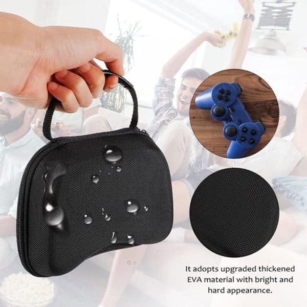 Controlleretui til PlayStation 5 og Xbox Controller Kontrol Beskyttelsesetui Kompakt Hard Shell Opbevaringstaske Opbevaringspose Etui til PS5 Sort