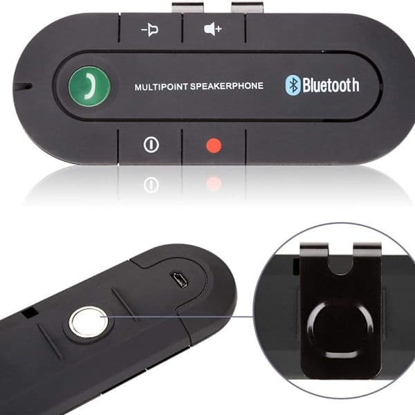 Bil håndfrisystem Bluetooth solskjerm håndfritt bilsett