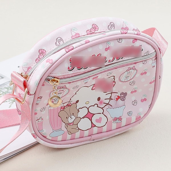 Tecknad Kitty Pu Crossbody Väskor Kitty Katt Plånbok Väskor Mobiltelefonväska Myntväska För Flickor Kvinnor(ph2-kt)