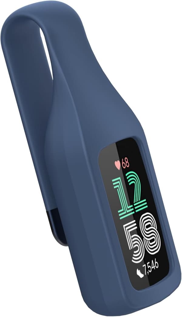 BLIKEJIN Clipholder tilbehør til Fitbit Erstatningsarmbånd Midnight Blue