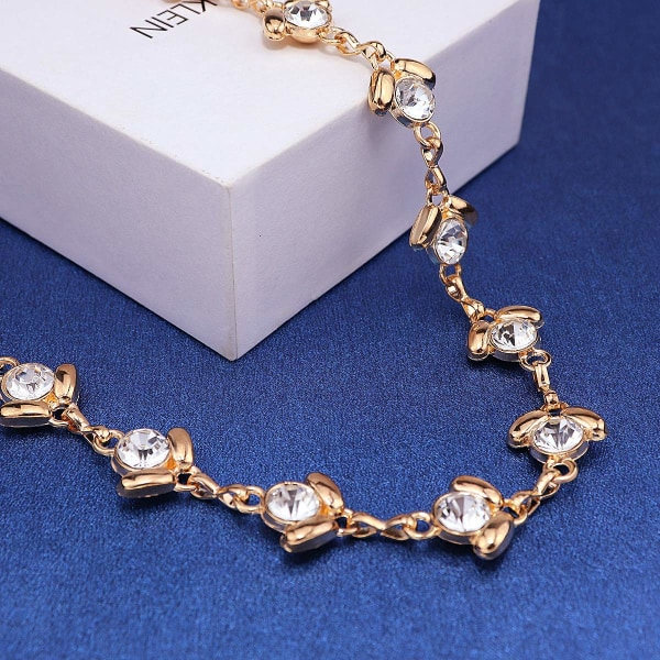 Kedja bälte för kvinnor Rhinestone midjebälte för klänning