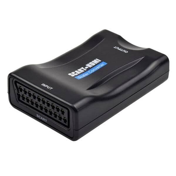 SCART til HDMI-adapter 1080P HD Video Audio Upscale-omformer