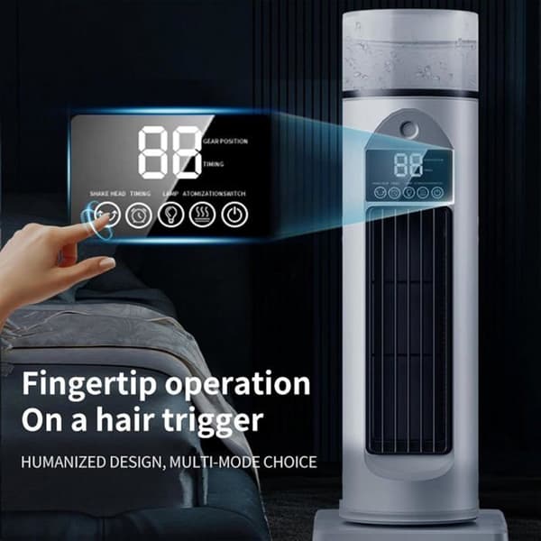 Tornfläktar för sovrum – Smart och tyst golvfläkt, 120° oscillation, 6 hastigheter