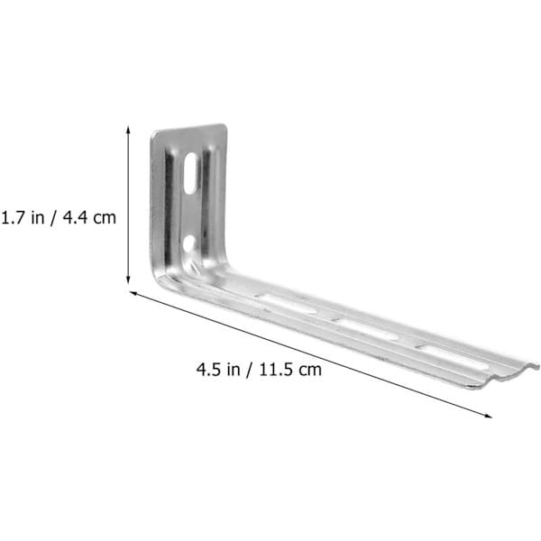 6-delt sett med 11-5 cm vertikale gardinskinner (Heptacode), gardinfestebraketter, sidemonterte gardintilbehør