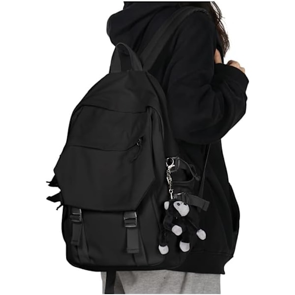 Skolryggsäck Dam Lättviktig Skolväska Casual Ryggsäck för College Laptop Ryggsäck för Män Kvinnor Vattenavvisande tonårsryggsäck Reseryggsäck
