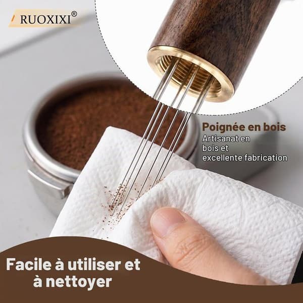 1 kpl espressokahvin sekoitin 6 neulalla, 0,6 mm, espressoneula