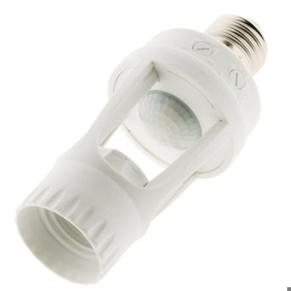 E27 glödlampssockel med integrerad sensor - Vit - Elexity