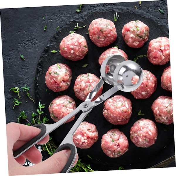 Köttbullssked i rostfritt stål Köttbullstång Muffinssked Kakdegs Skopa Köttbullsform Kakmakare