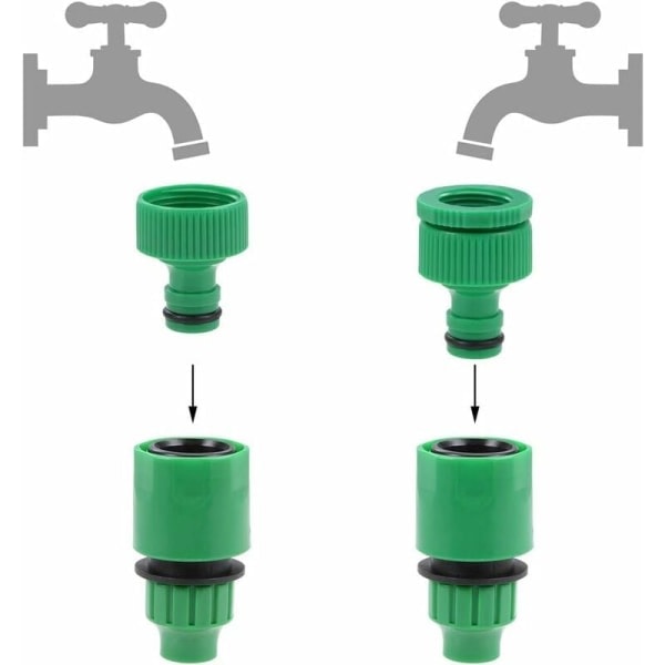 5 st snabbfäste slangkoppling slangadapter 8mm innerdiameter rörkoppling