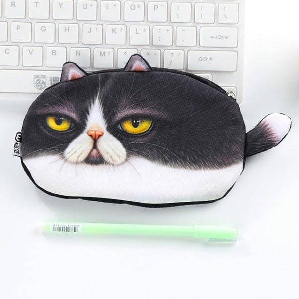 Case Novelty katt Skolartiklar Present Skolans Söta pennfodral D
