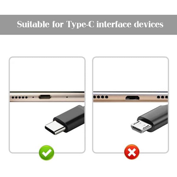 20 Type-C silikonstøvhetter - Støvtette plugger - USB-C grensesnittbeskyttelse