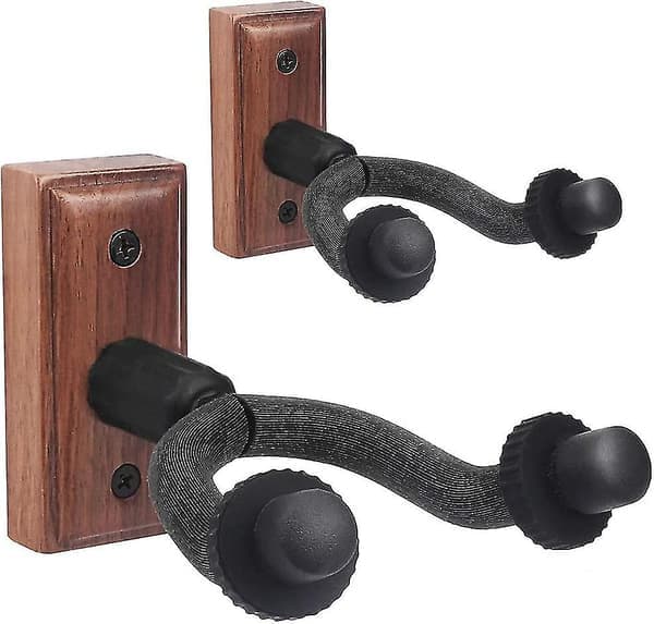 Gitarr Väggfäste Massivt Trä Hängare för Akustisk Elgitarr Bas Folkgitarr Ukulele Mandolin