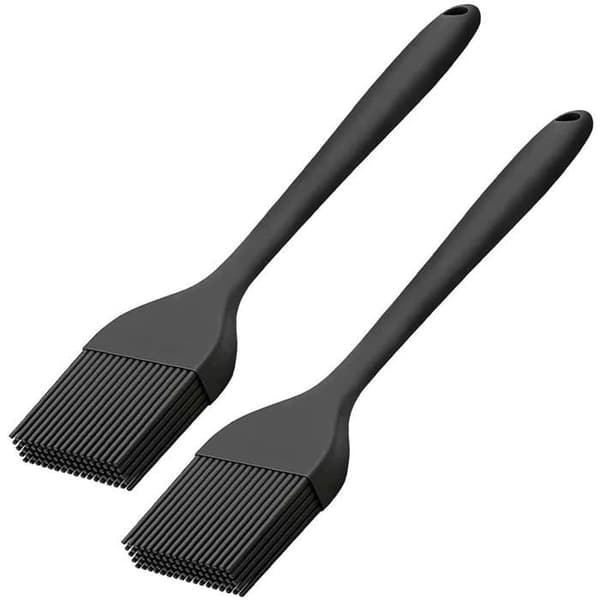 2 delar 21 cm köksborste, bakelseborste, silikonköksborste, matborste, för matlagning, grillning, bakning