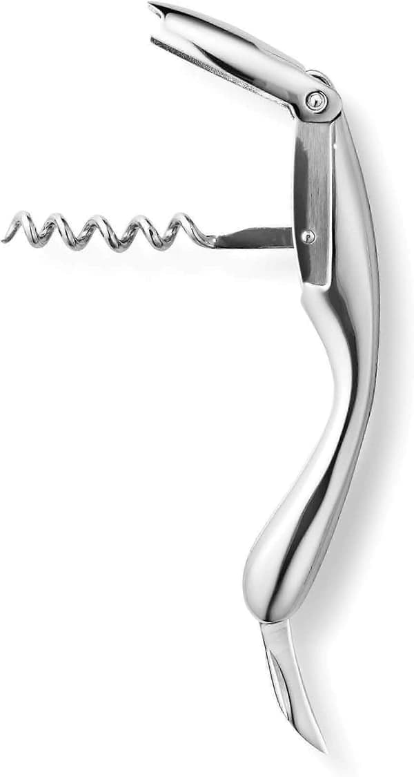 25-26 Georg Jensen GJ 081031 proptrækker, rustfrit stål, rustfrit stål, 15,7 x 7,7 x 2,8 cm