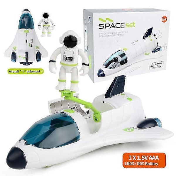 Leksaksraket Rymdskepp Astronaut Leksak Barn Tidig Utbildning Leksak Födelsedagspresent För Pojkar Flickor C