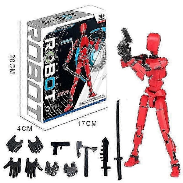 T13 Multi-ledade Actionfigurer, Titan 13 Actionfigur Red