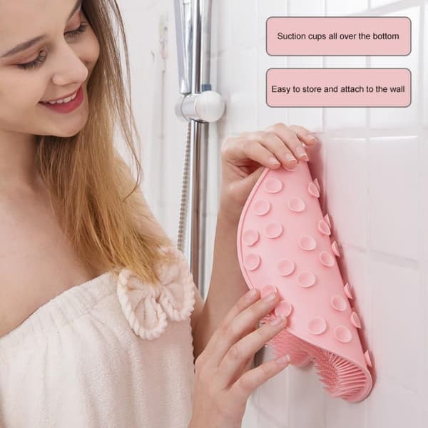 Fod- og rygskrubber til bruseren Pink 2 stk.