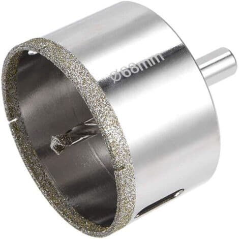 68 mm diamant hulsav – Central styrebor for præcise snit – Diamantbelægning til glas, fliser, marmor