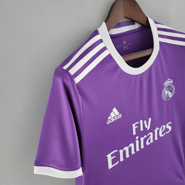 REAL MADRID 2016 - 2017 Udebane Retro Fodboldtrøje M M