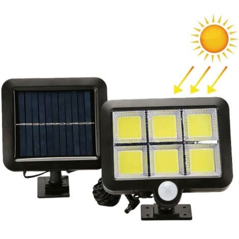 Udendørs solcellelampe, LED-terrasselampe, havelampe, induktionslampe