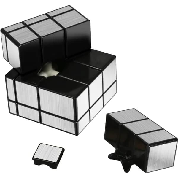 Spegelkub 3x3x3 Speed Cube - Silver Magic Cube Pussel Leksaker Kubspel för barn och vuxna