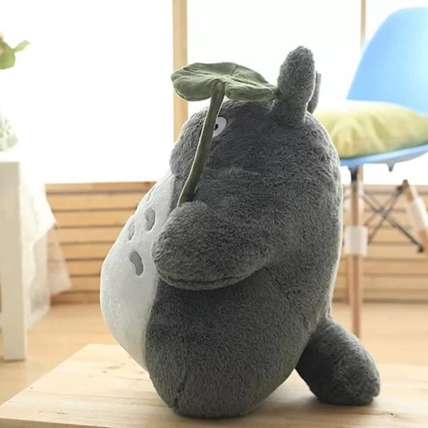 Min Nabo Totoro 30 cm Plys Drillepind, Plysdyr, Kawaii, Krammepude, Varulvekat Plys Sød Aphmau Plysdukke