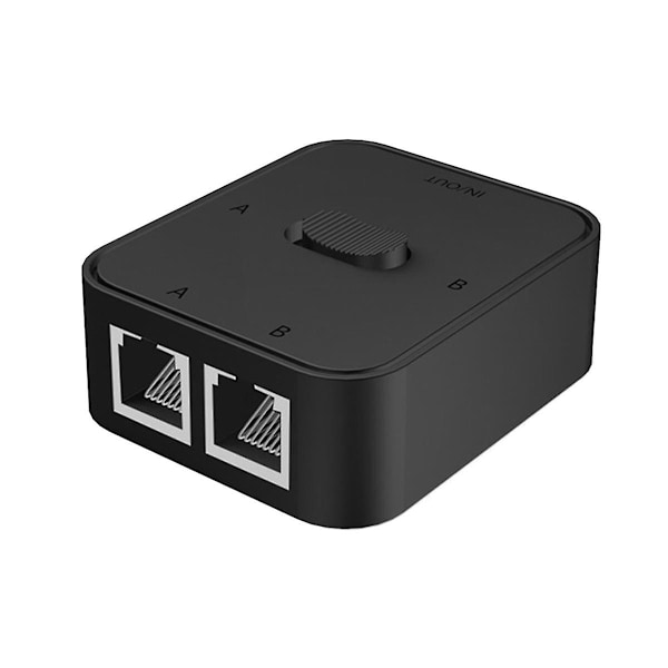 2 Port Gigabit Nettverk Switch RJ45 Switch Nettverk Splitter Kabel Forlenger 2 Veis Ekstern Nettverk Sw