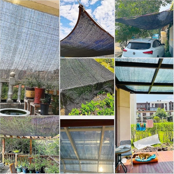 40% Skyggenet til Drivhus Skygge Mesh med Øjer 2x 4M Solskærme til Have Pergola (ZYH) 2MX3M