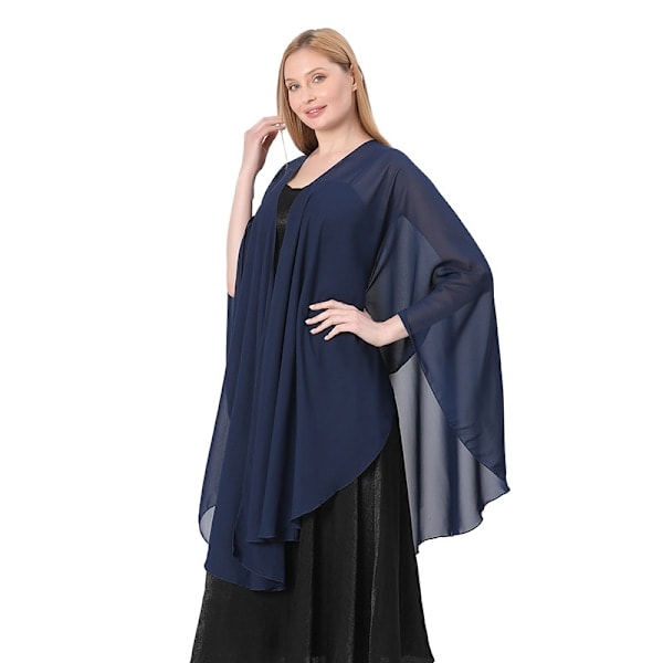 Sifonkihuivi Stola Bolero Naisille Iltapukuun Juhlava Häät Royal Blue