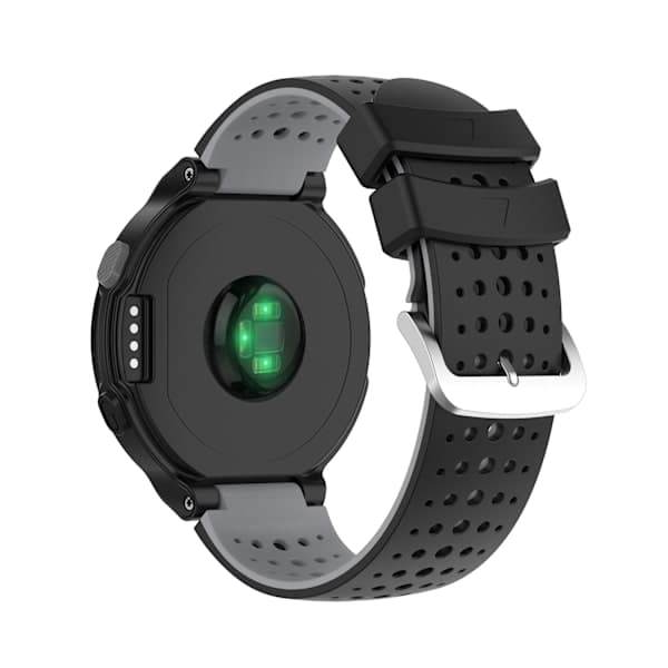 Silikone urrem Garmin Forerunner 220, 230, 235, 630, 620, 735XT, Approach Sort Sort