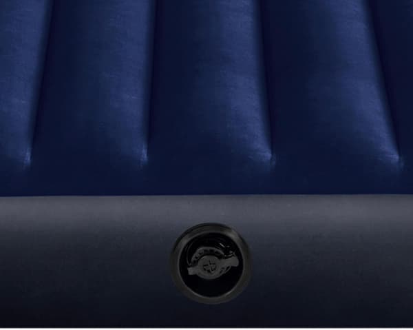 Intex 64755 Oppblåsbar seng, 203 x 183 x 25 cm, blå