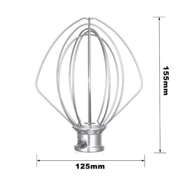 Vatkausvispilä - KitchenAid - Sähköinen vatkausvispilän sekoitinpallo pää monikäyttöinen Pr K45WW 9704329