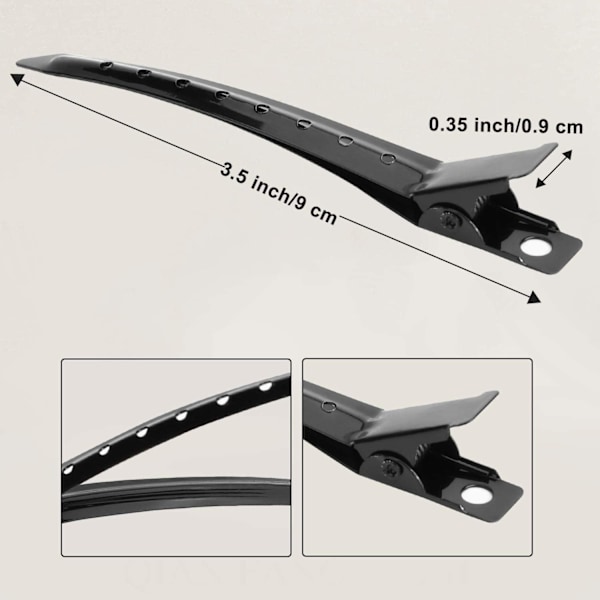 Kiharrusklipsit 24 kpl, Metalliset hiusklipsit muotoiluun, Hiusklipsit kiharoille hiustenpidennyksiin DIY-hiustarvikkeet (8,9 cm)