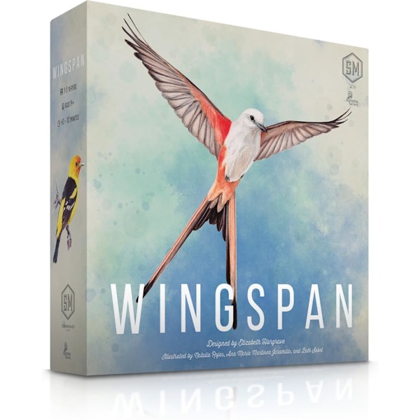 Wingspan 2. utgave | Brettspill | Alder 14+ | 1-5 spillere | 40-70 minutters spilletid