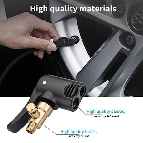 Auton venttiiliadapterisarja, 2 kpl - Ranskalainen venttiiliadapteri - Ranskalainen venttiiliadapteri autoon