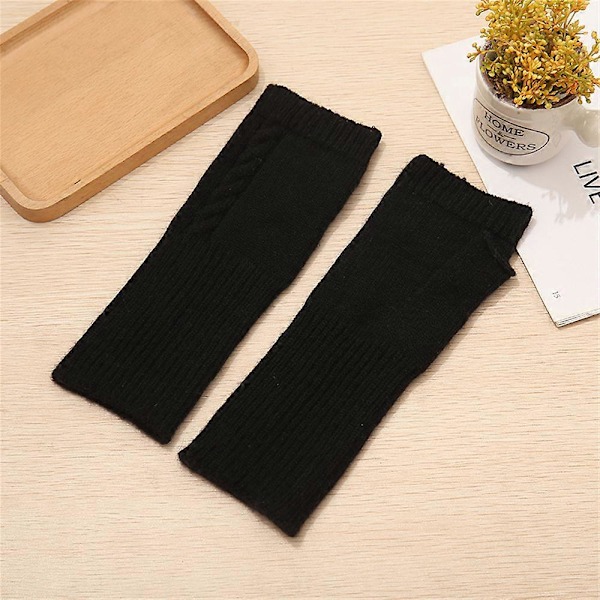 NYA Fabrikssekunder Kashmir Fingerlösa Handskar Från Turtle Doves Multicolor black