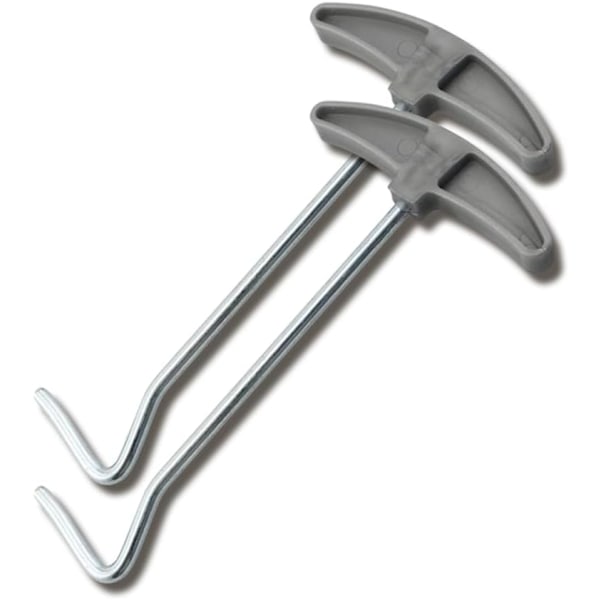 2 stk. Teltplugguttrekker, bakkehake-trekkere for enkel fjerning, ideell for camping - 130 mm