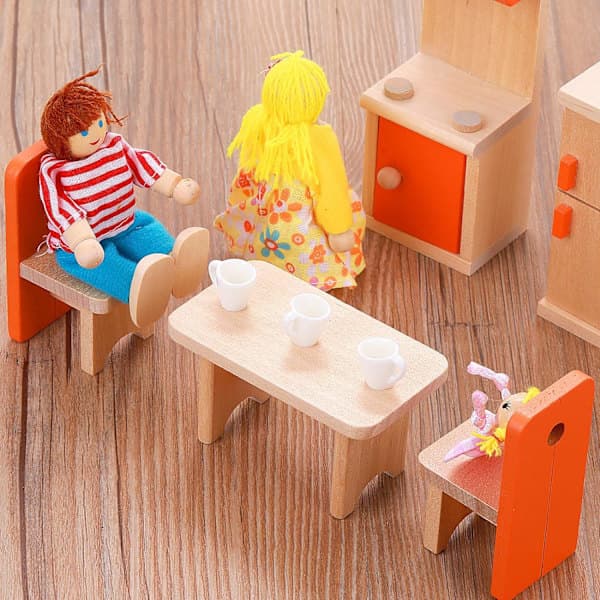 Dockhus Mini Kaffekoppar, Miniatyr Muggar Tekopp, 20 st