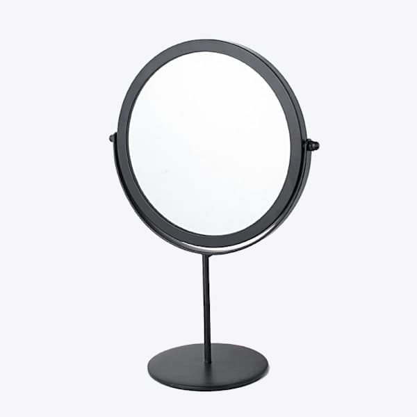 Bordsspeil - Roterende metall speil - Justerbart stående speil - 16,5 cm