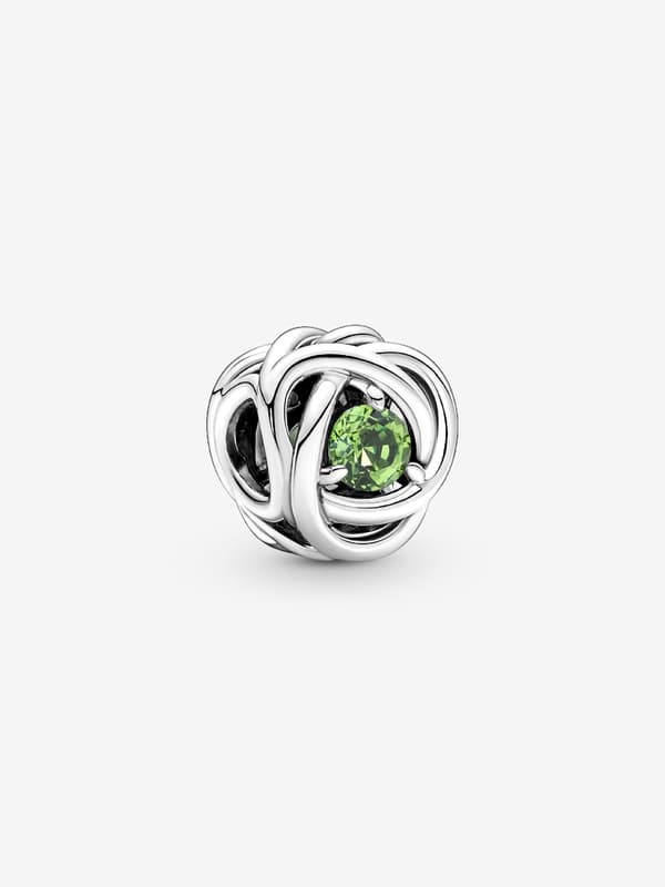 - August Spring Green Eternity Circle -riipus - Sterlinghopea