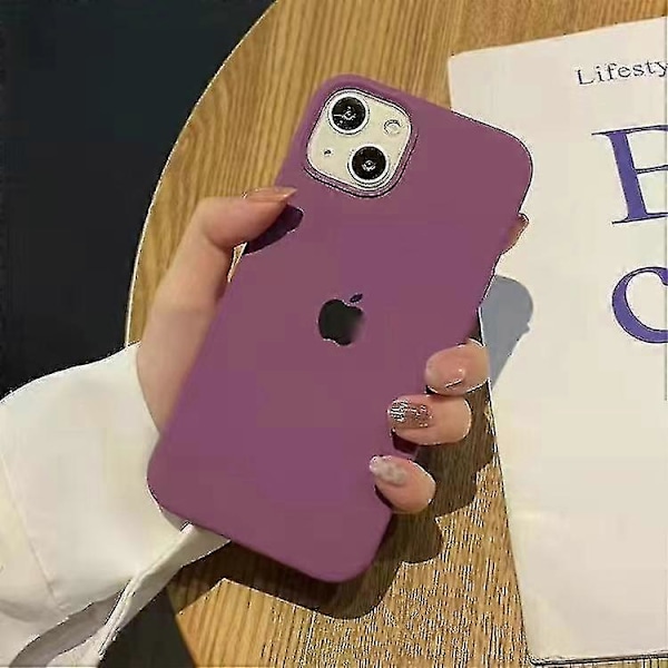 Silikonskal för iPhone 13 Grape Purple